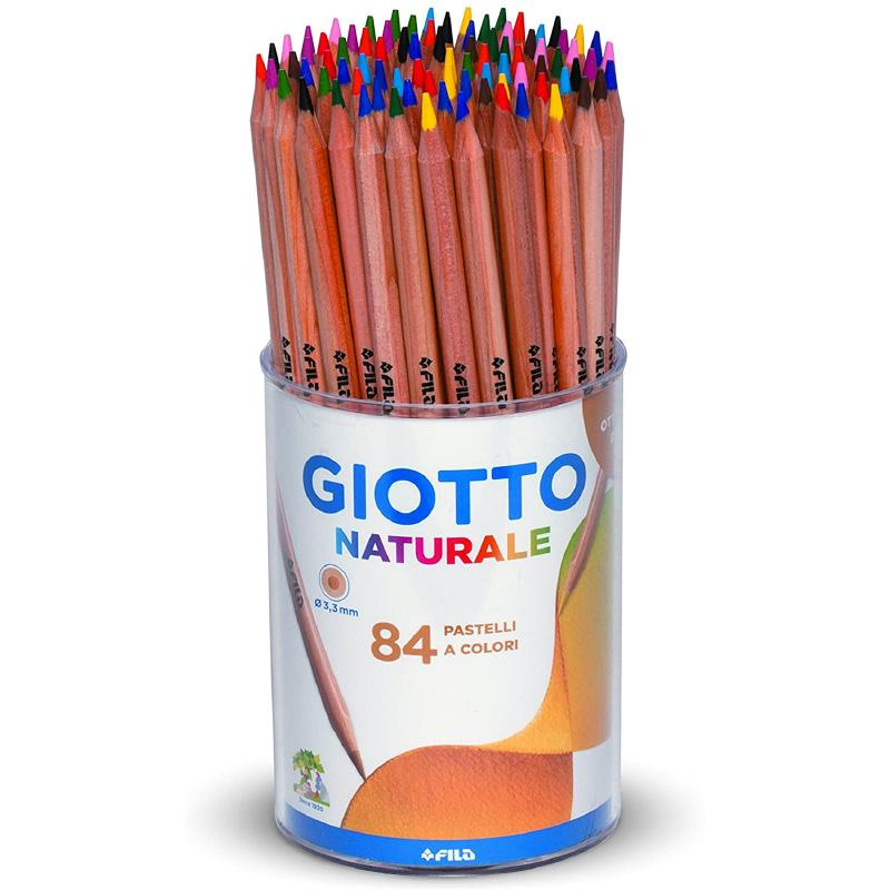 PASTELLI GIOTTO NATURALE - 84 COLORI - Pastelli